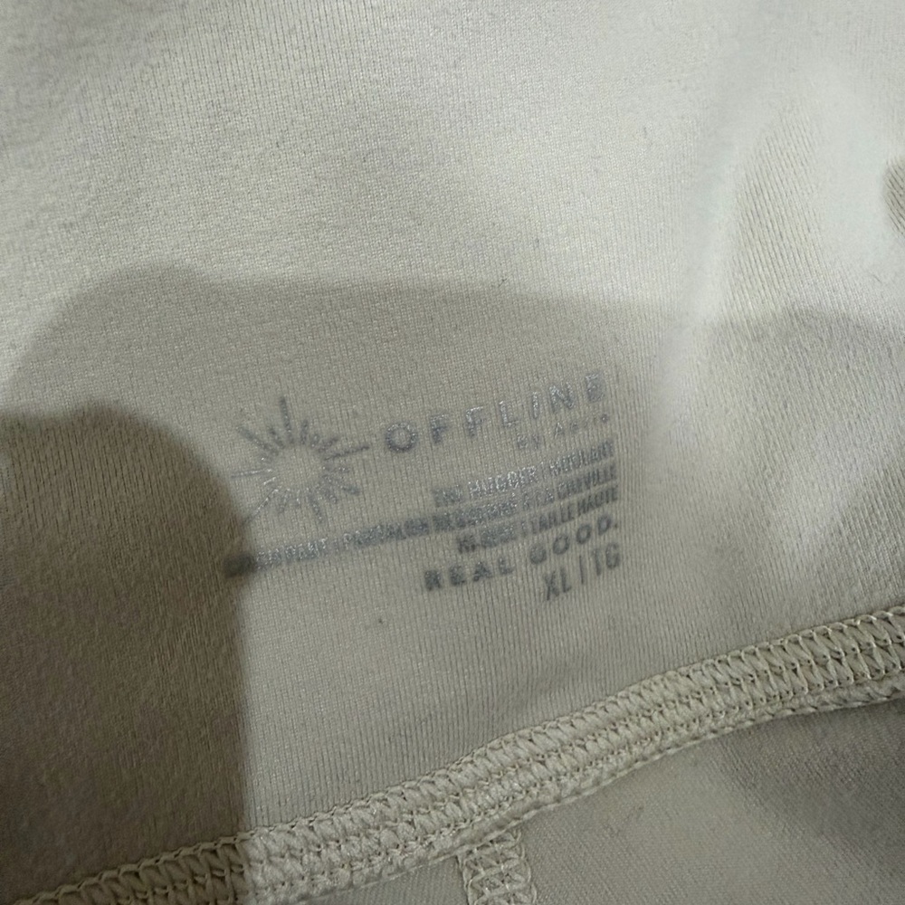 Aerie Cream High-Waist Leggings - Picture 4 of 4